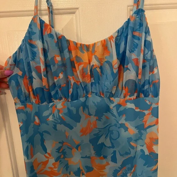 Vibrant Floral Maxi Dress - Picture 2 of 5